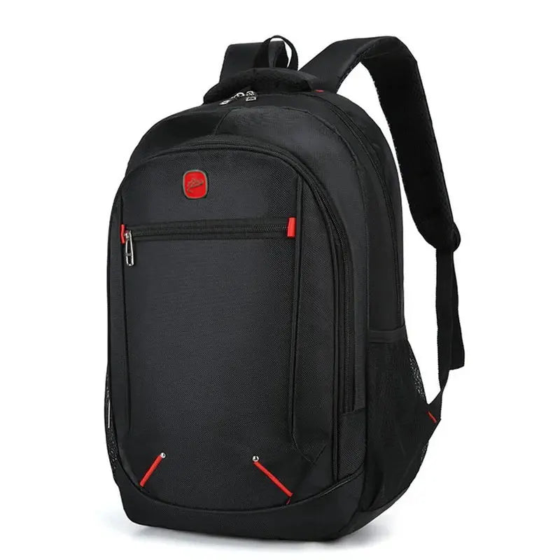 Large-capacity Student School Bag Casual Solid Color Backpack Material Oxford Men New Backpack Multi-functional  Simple Bag.