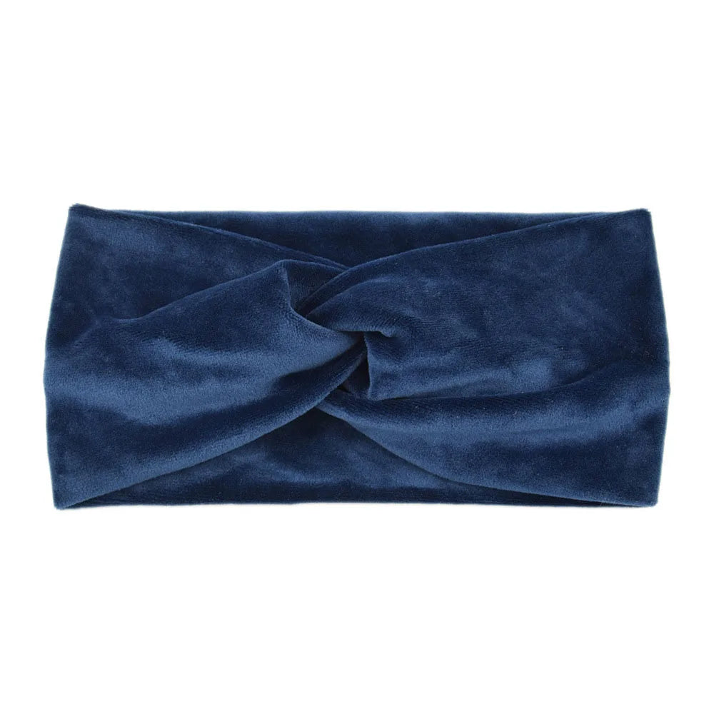 Velvet Winter Headbands for Women – Cozy Wide Ear Fabric Hair Accessories for Casual Wear and Sports.