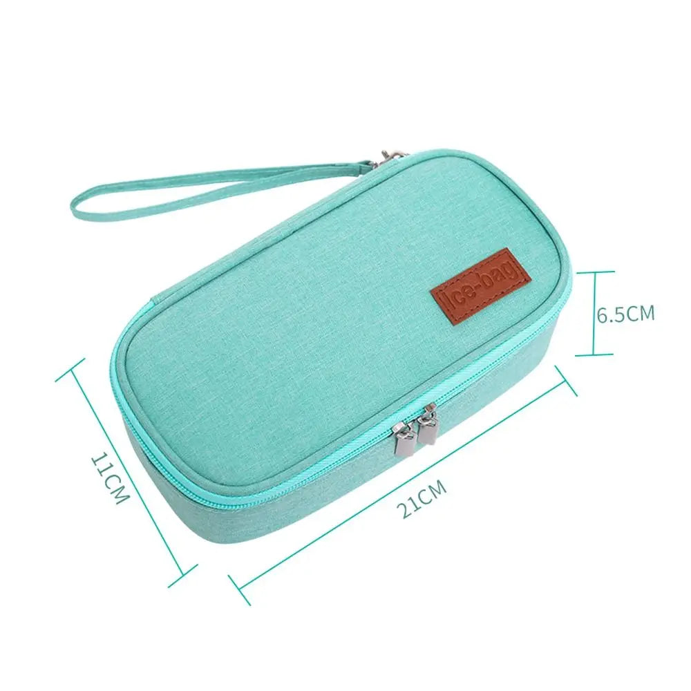 Portable Insulin Cooling Bag Oxford Pill Protector Waterproof Drug Freezer for Diabetes Medicla Cooler Diabetic Pocket.