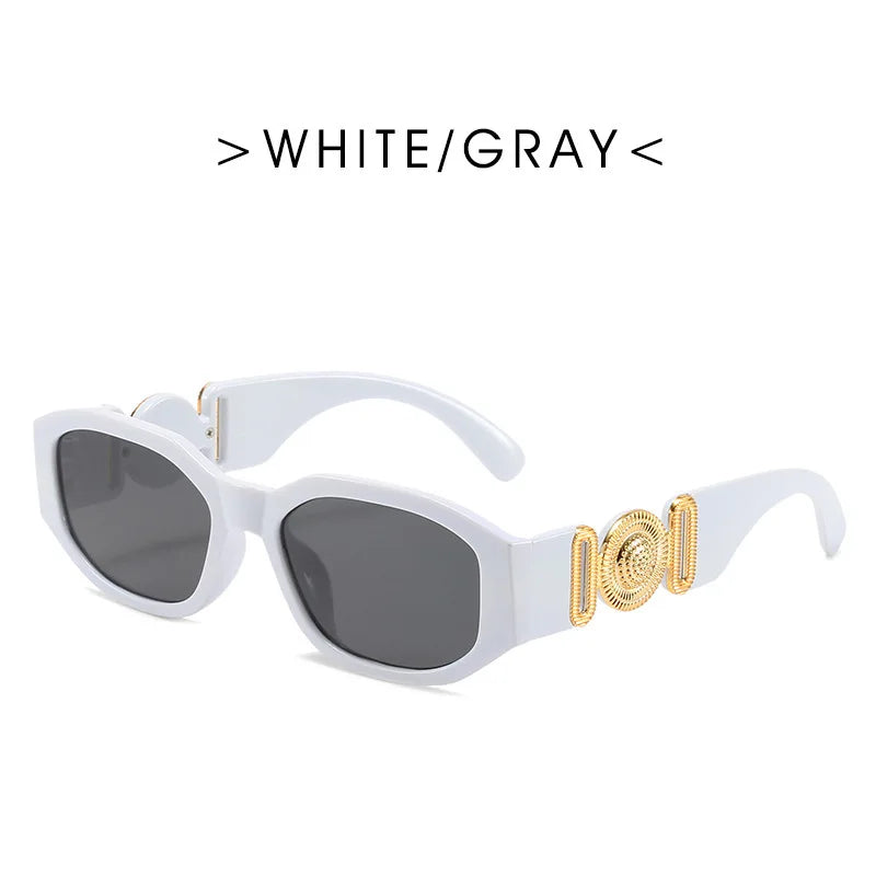 Vintage-Inspired UV400 Square Sunglasses for Women - Stylish Small Rectangle Eyewear.