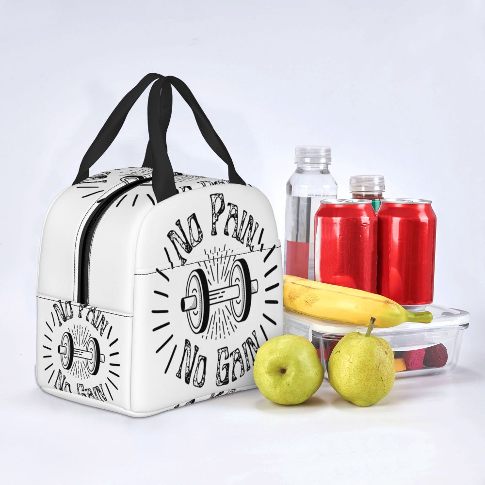 Gym Motivation 
Dumbbell Insulated Lunch Bag for Camping Travel Bodybuilding Leakproof Cooler Thermal Lunch Box Women Children