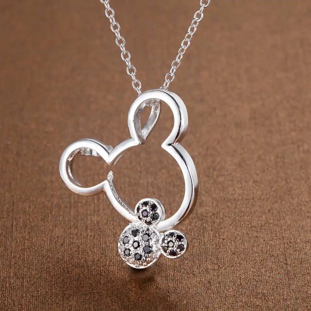 925 Sterling Silver Necklace Pendant Picture Frame Necklaces High Quality For Woman Wedding Engagement Fashion Jewelry Party.