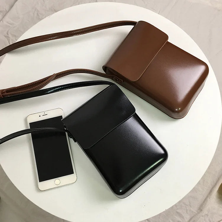 New Women Handbags Pu Leather Phone Purse Fashion Female Messenger Bag Large Capacity Crossbody Bags.