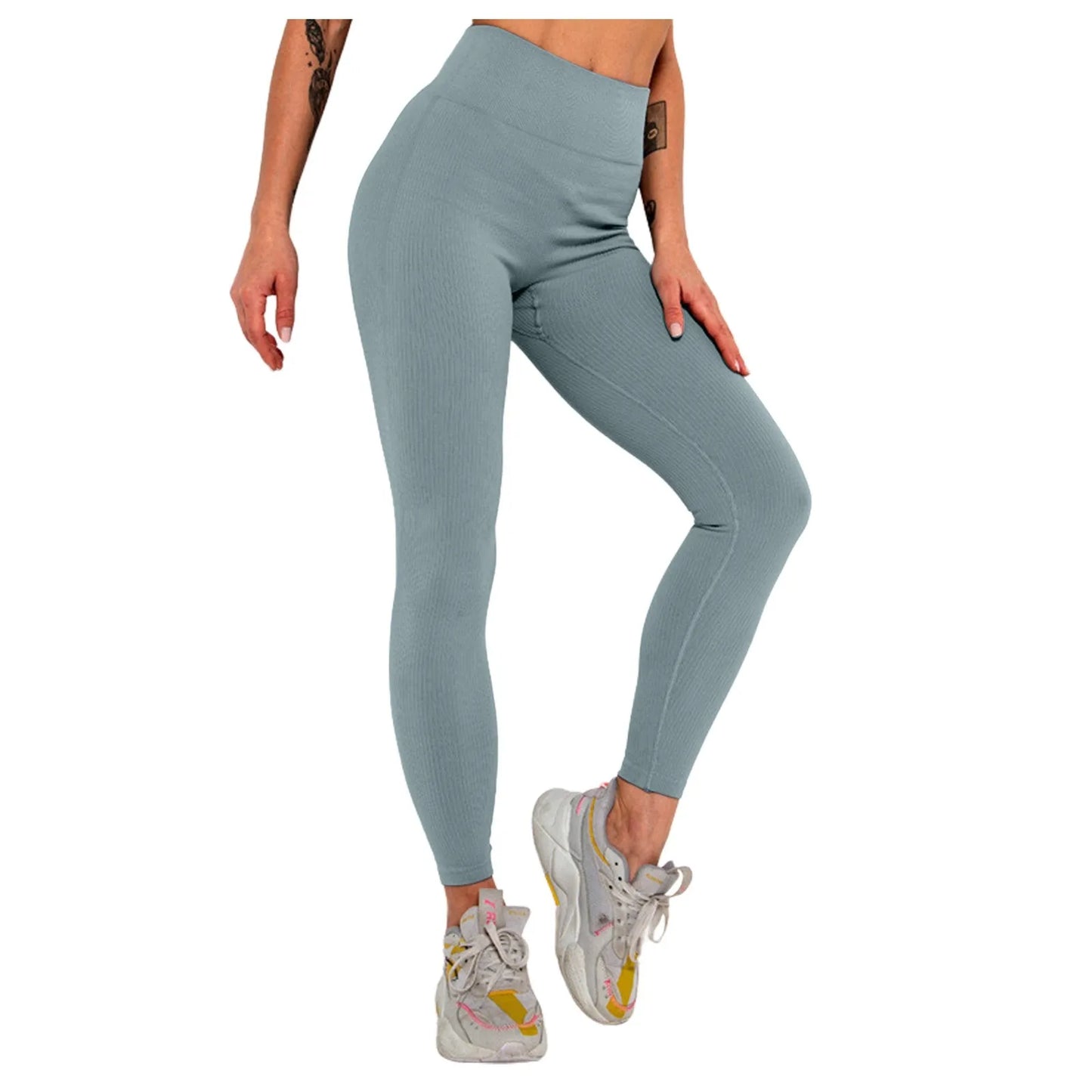 Women Sports Leggings Yoga Pants Fitness Running Tight Hip Lifting Leggings Gym Cloth High Waist Push Up Cycling Leggings Pants.