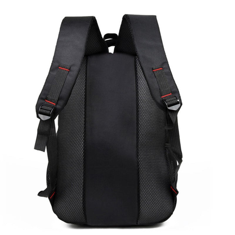 Large-capacity Student School Bag Casual Solid Color Backpack Material Oxford Men New Backpack Multi-functional  Simple Bag.