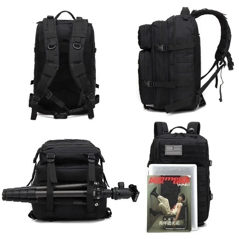 30L/50L 1000D Nylon Waterproof Trekking Fishing Hunting Bag Backpack Outdoor Rucksacks Tactical Sports Camping Hiking.