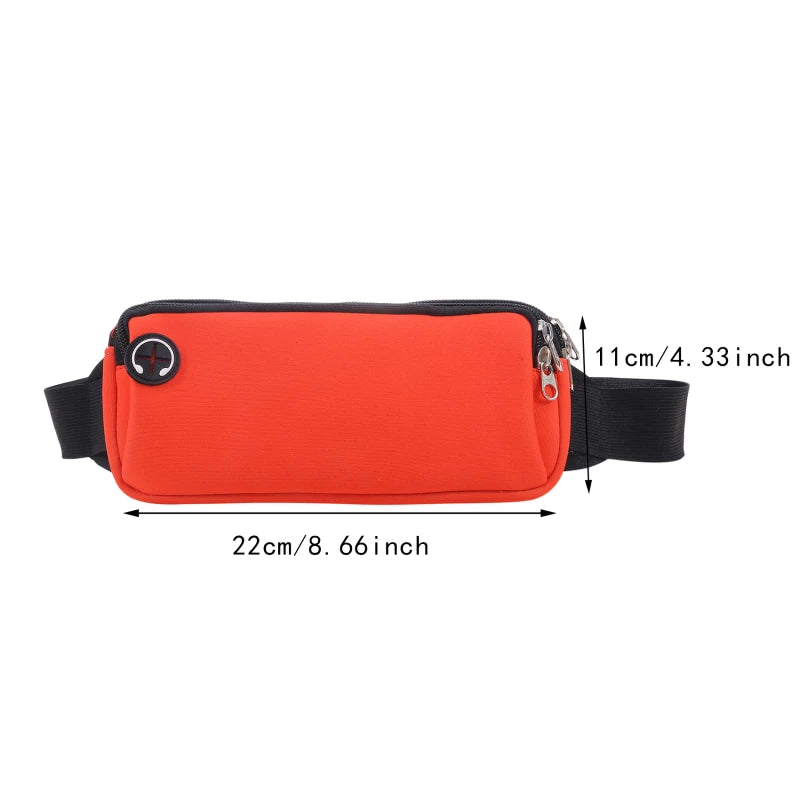 Sports Fanny Pack Belt Bag Women Men Running Waist Bag Phone Black Gym Bags Running Accessories.