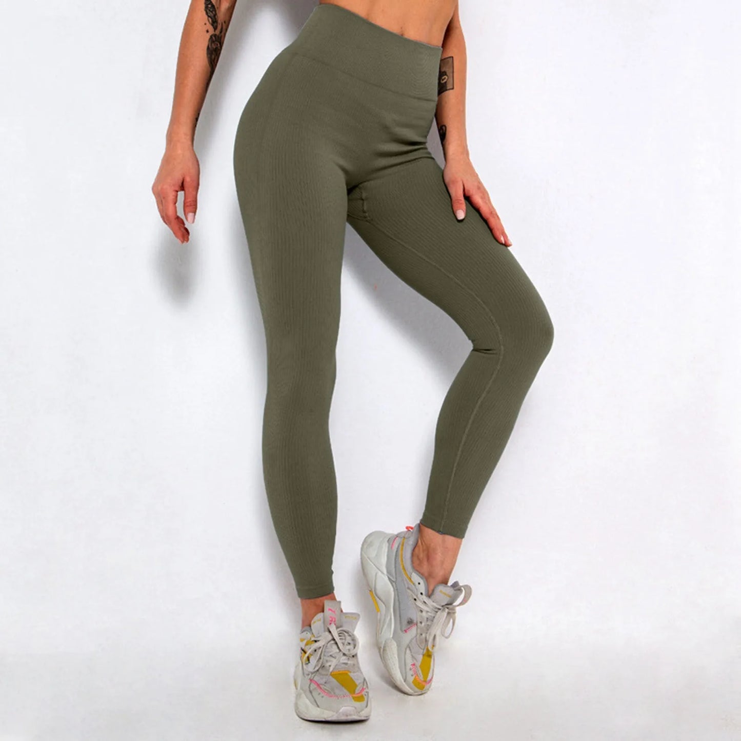 Women Sports Leggings Yoga Pants Fitness Running Tight Hip Lifting Leggings Gym Cloth High Waist Push Up Cycling Leggings Pants.