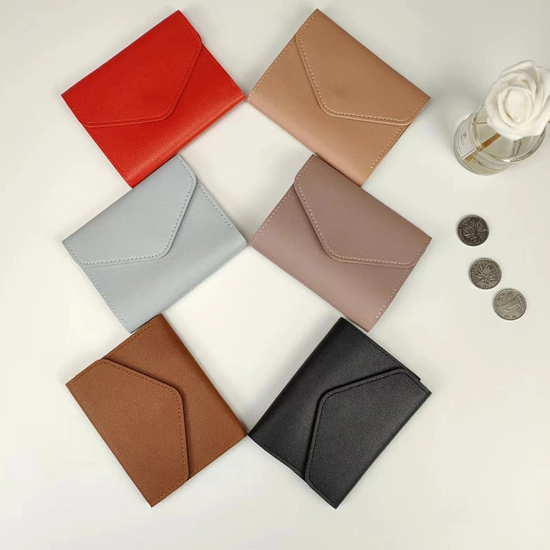 Wallets for Women Small Hasp Girl Credit Card Holder for PU Leather Coin Purse Female Wallet Short Purses for Women Carteras.