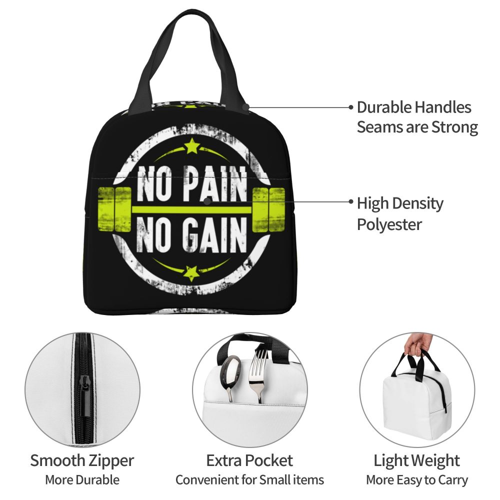 Gym Motivation 
Dumbbell Insulated Lunch Bag for Camping Travel Bodybuilding Leakproof Cooler Thermal Lunch Box Women Children