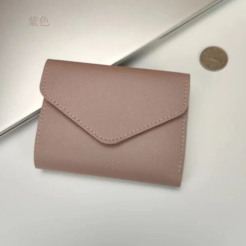 Wallets for Women Small Hasp Girl Credit Card Holder for PU Leather Coin Purse Female Wallet Short Purses for Women Carteras.