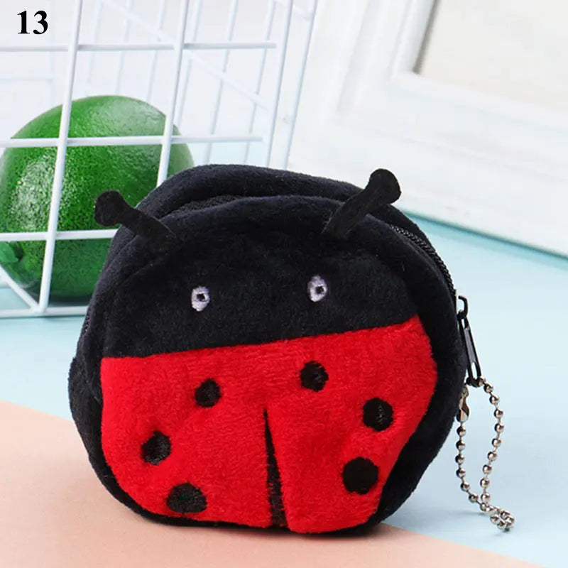 New Japan Cute Plush Snapper Fish Doll Coin Purse Wristlet Bag Cartoon Wallet Mini Zipper Girl Coin Wallet Cable Headset Bag`.