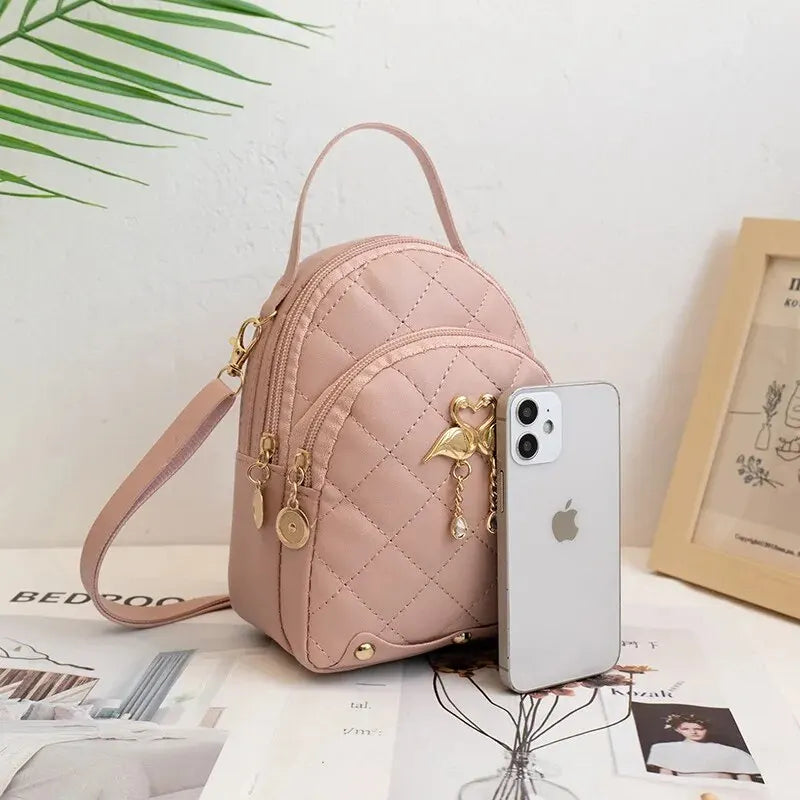 Rilibegan Women Fashion Backpack Ins New Style Female Handbag Leisure Mini Fashion Women Backpacks Phone Packs MIni Backpack.