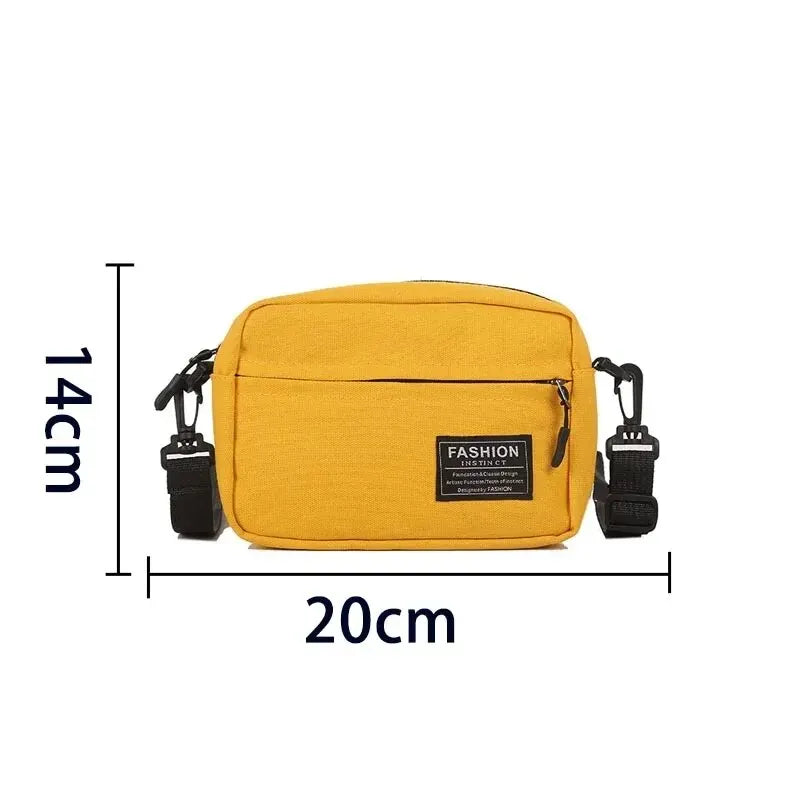 Casual Women Waist Packs Canvas Fashion Coin Purse Multifunctional Small Crossbody Bag for Women Short Wallet Sport Chest Bag.