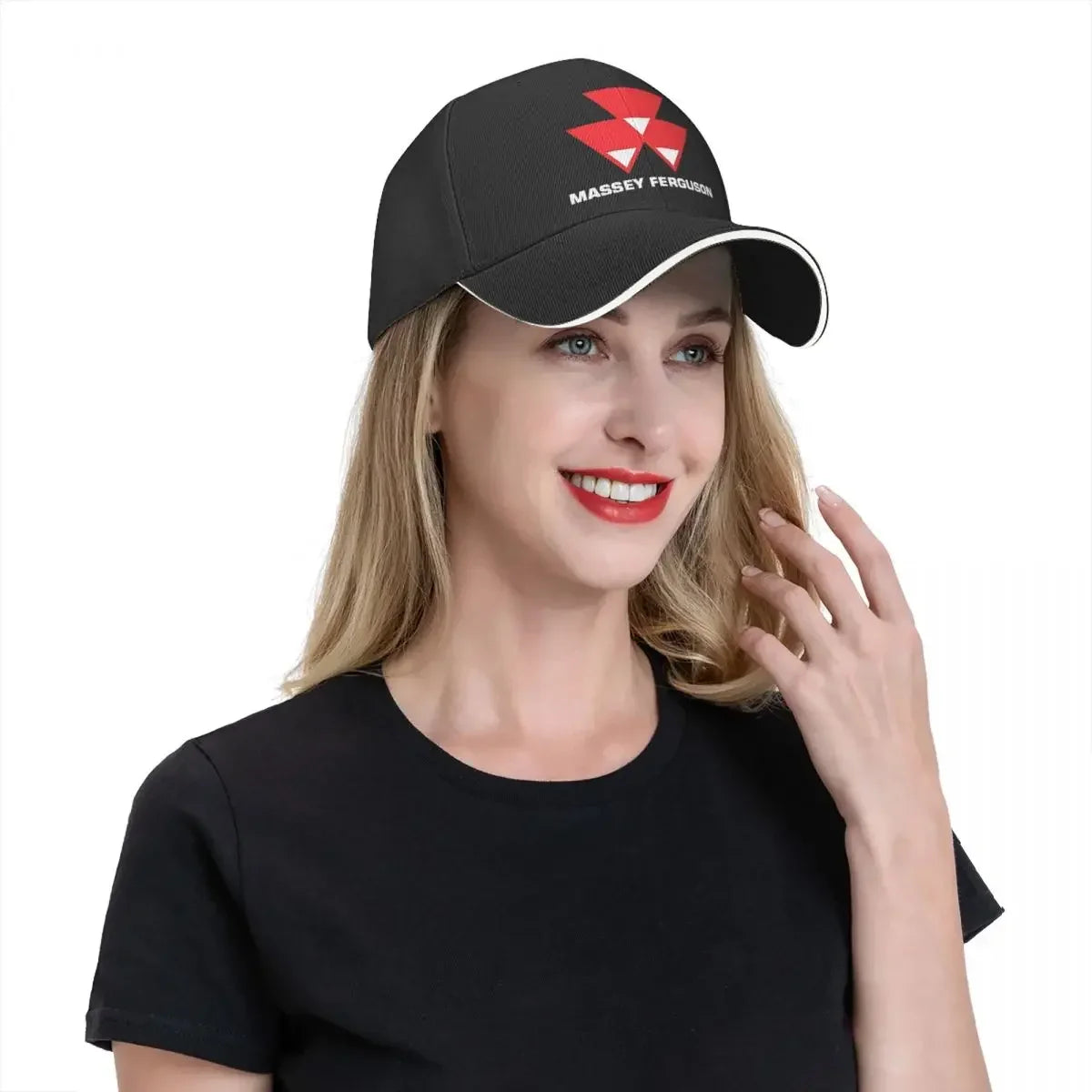 Massey Ferguson Unisex Adjustable Retro Baseball Caps - Hip Hop Style Sandwich Hats for Sun Protection.