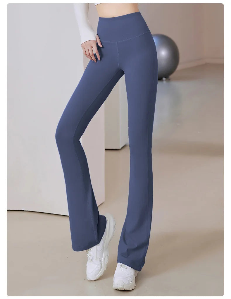 Women Flare Pants Slim High Waist Solid SexyShark Flare Pants Fashion Casual StreetwearElastic Butt Lift Skinny Leggings sexy - Elevate Your Body