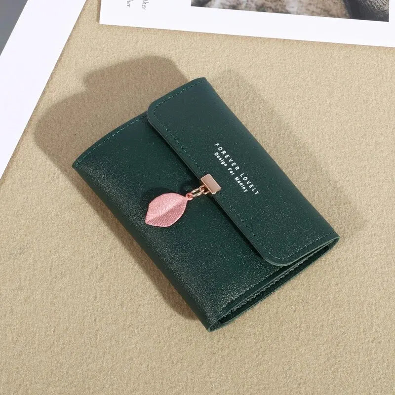 Trifold Clutch Coin Purse, Minimalist Credit Card Holder, Women's Casual Wallet.