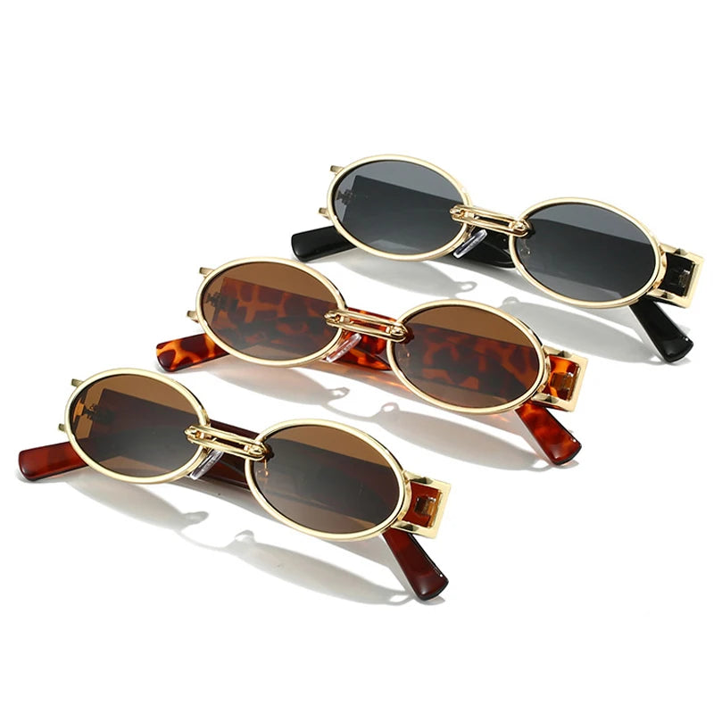 Retro Oval Sunglasses for Women and Men - Luxury UV400 Protection Shades.