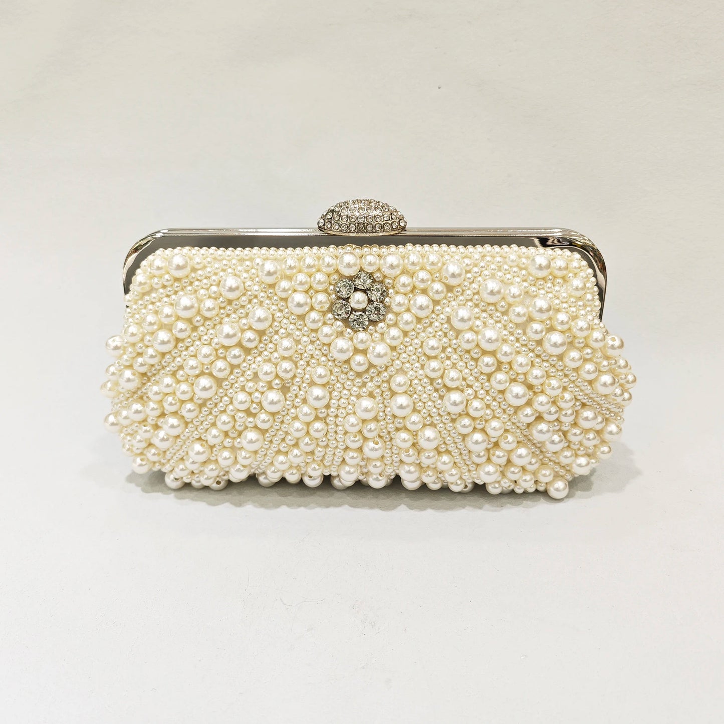 JXL Pearls Tassels Handbag Purse Clutch For Woman Luxury Beaded Evening Dresses Bags.