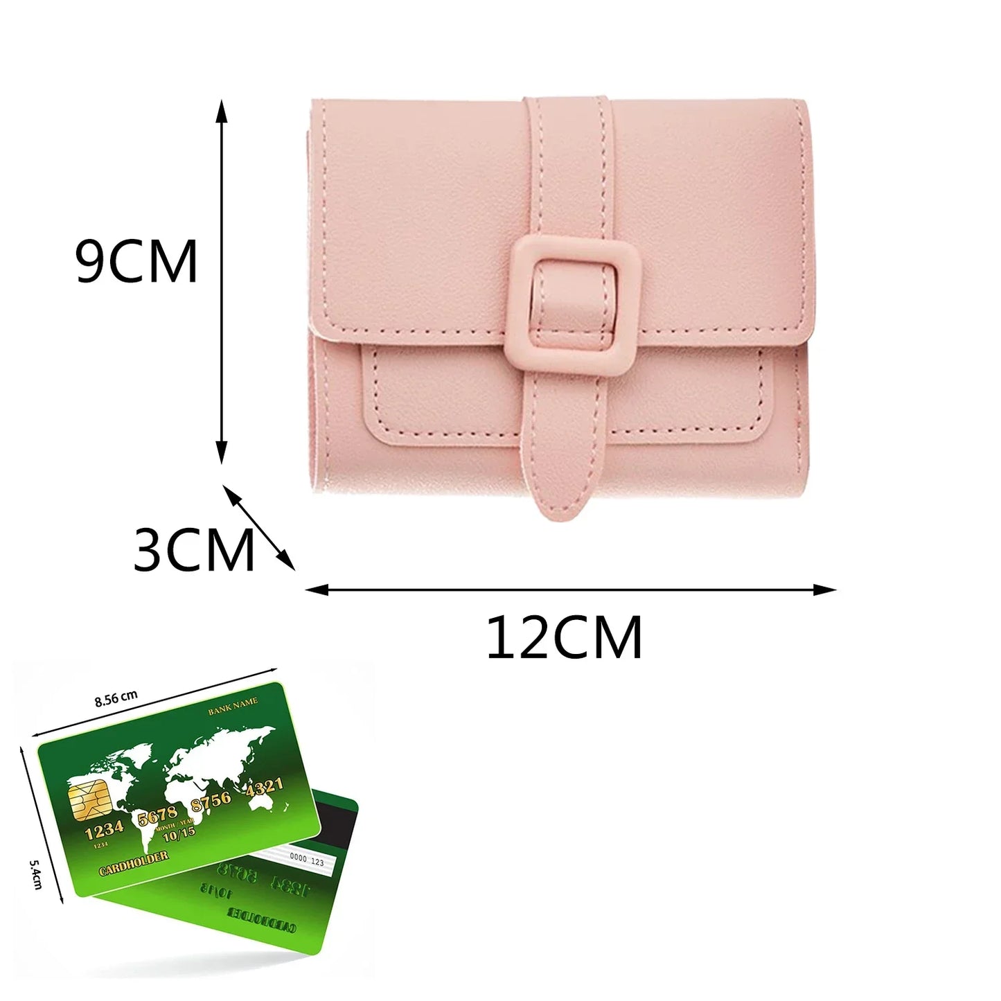 Candy Color Small Wallets PU Leather Coin Pures Ladies Card Holder Mini New Design Standard Short Purses for Women Solid Purses.