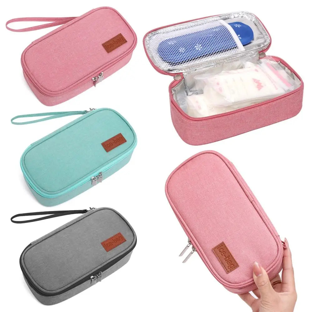 Portable Insulin Cooling Bag Oxford Pill Protector Waterproof Drug Freezer for Diabetes Medicla Cooler Diabetic Pocket.