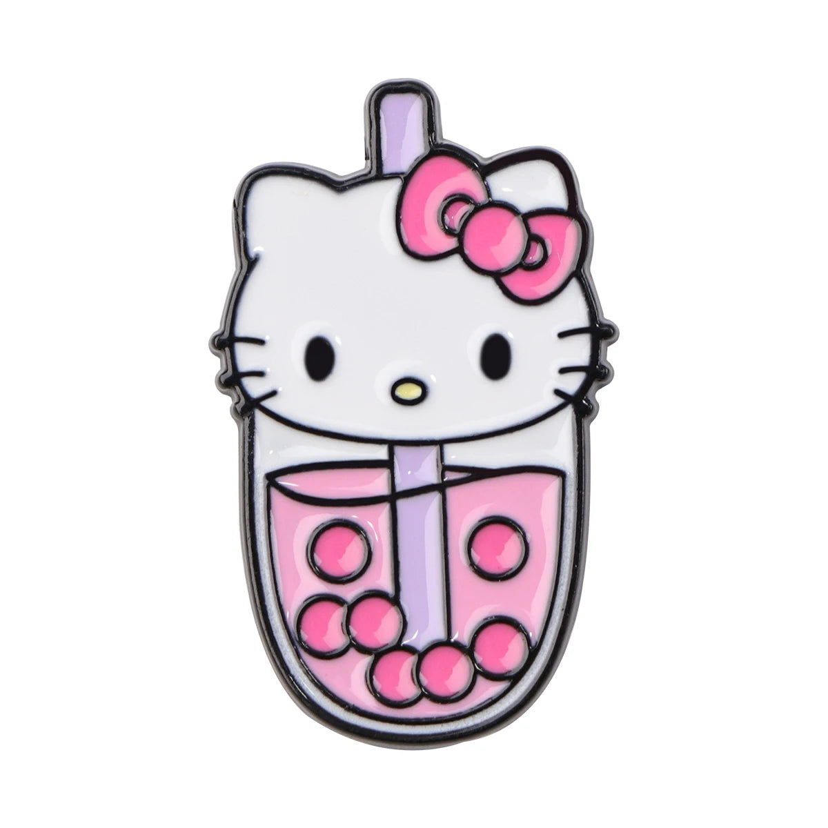 Bubble Tea Series Cartoon Enamel Pins Cute Angle Metal Brooch Clothes Backpack Lapel Badges Fashion Jewelry Accessories Gifts.