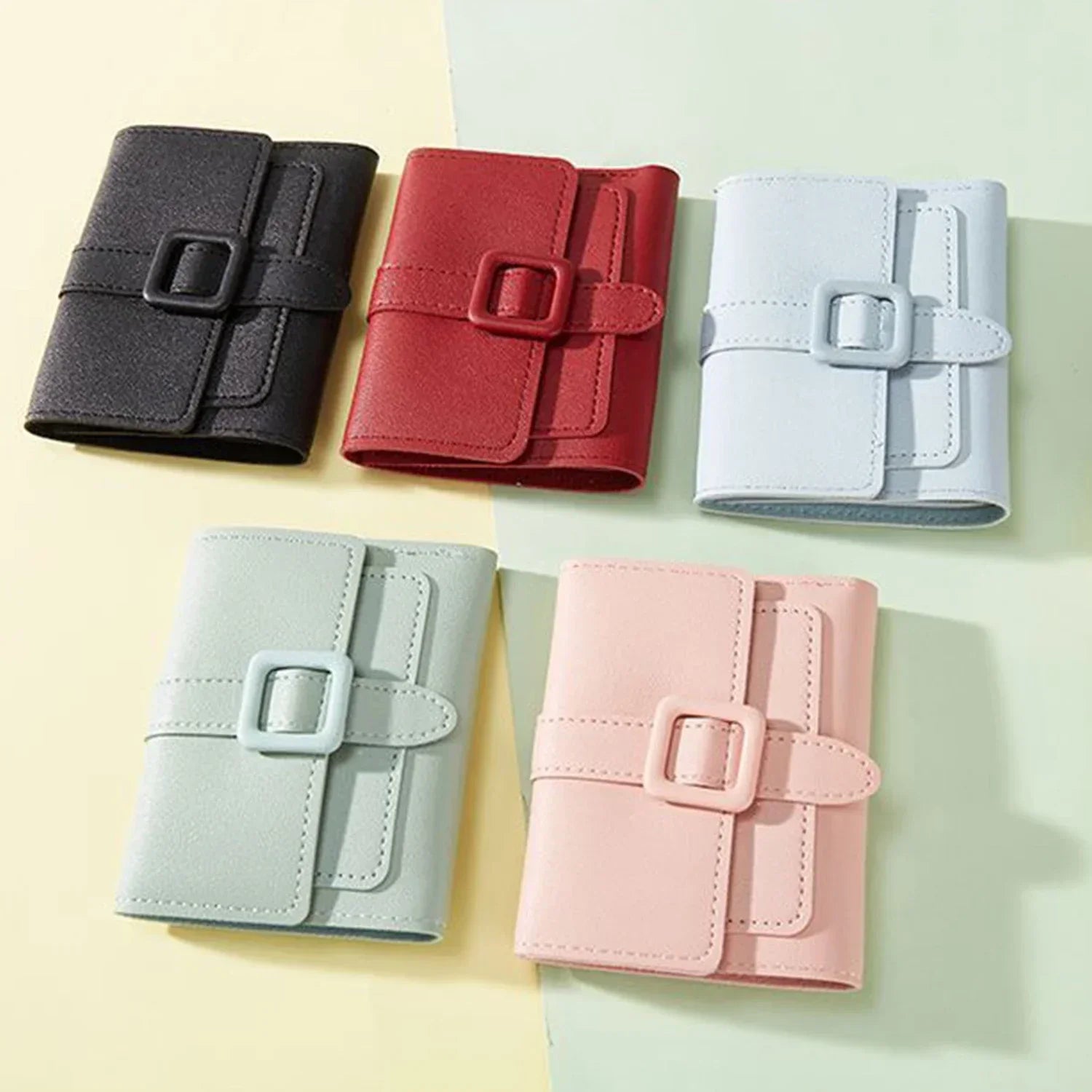 Candy Color Small Wallets PU Leather Coin Pures Ladies Card Holder Mini New Design Standard Short Purses for Women Solid Purses.