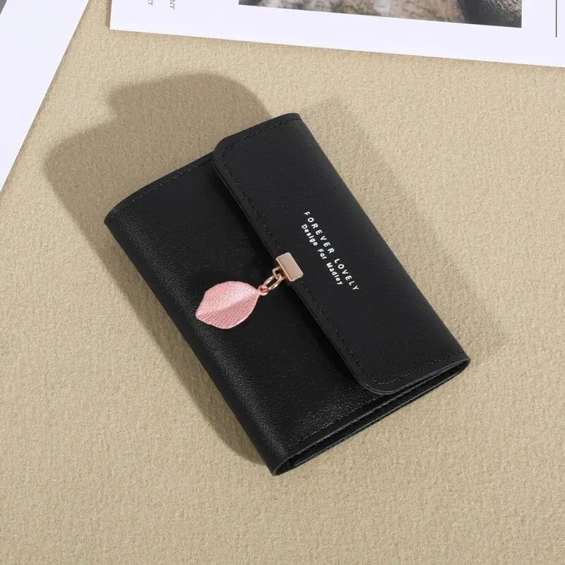 Trifold Clutch Coin Purse, Minimalist Credit Card Holder, Women's Casual Wallet.