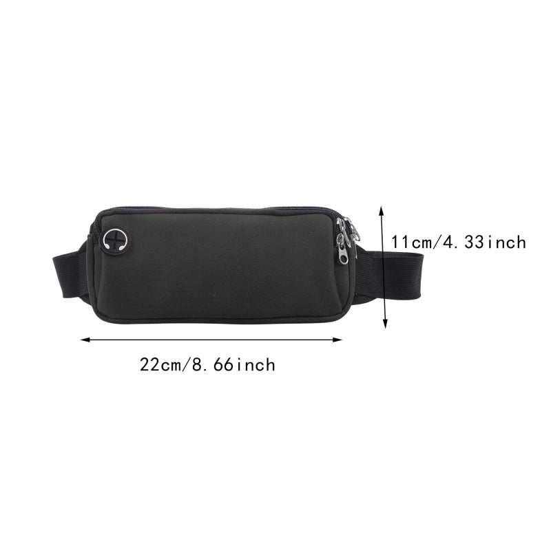 Sports Fanny Pack Belt Bag Women Men Running Waist Bag Phone Black Gym Bags Running Accessories - Elevate Your Body