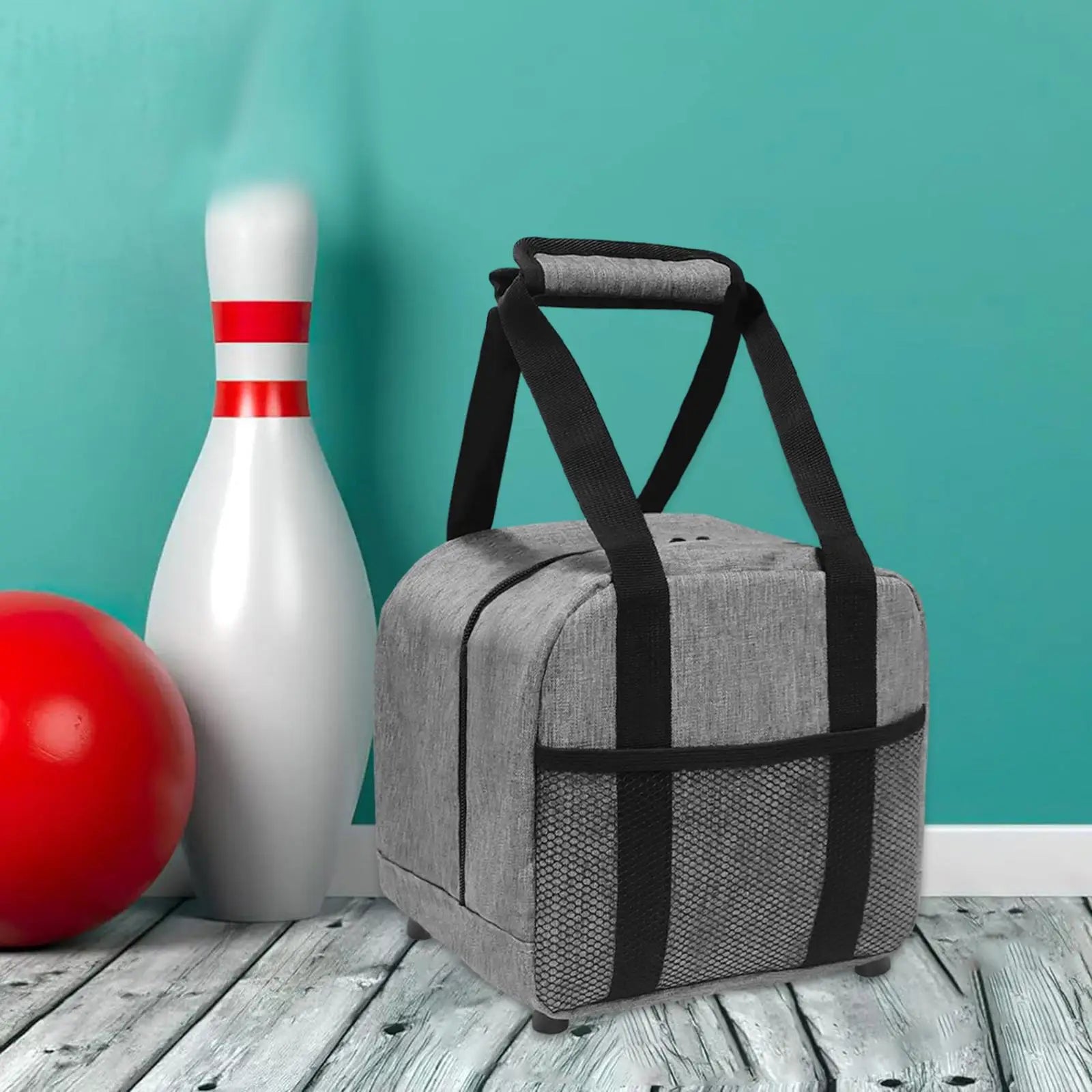 Bowling Ball Bag Padded Bowling Ball Holder for Easy Carrying Bowling Handbag for Gym Women Men Outdoor Sports Bowling Supplies.