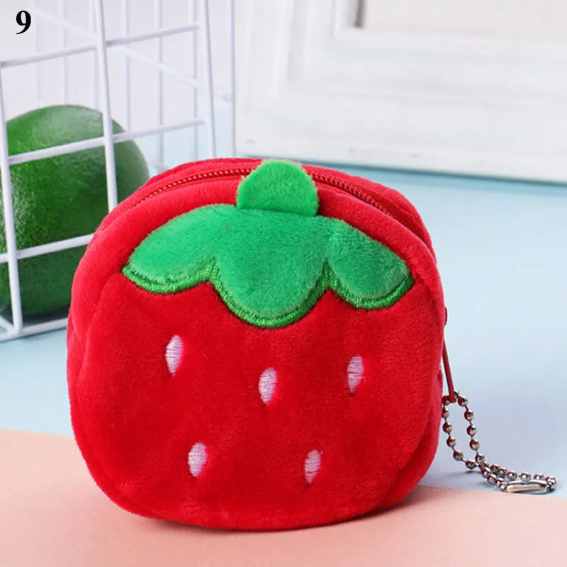 New Japan Cute Plush Snapper Fish Doll Coin Purse Wristlet Bag Cartoon Wallet Mini Zipper Girl Coin Wallet Cable Headset Bag`.