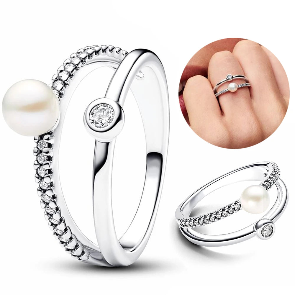 2024 New 925 Silver Ring Rose in Bloom Ring Love Mom Finger Ring Women Mother's Day Fine Jewelry Gift - Elevate Your Body