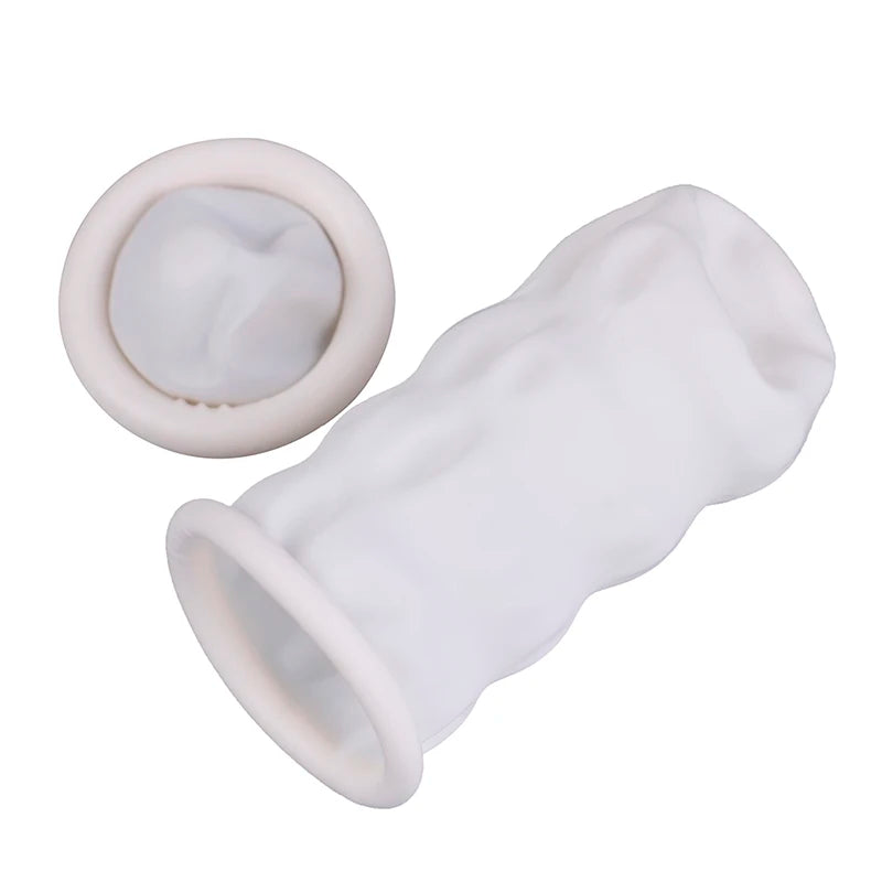 Disposable Latex Rubber Finger Cots - 20/100 Pack Finger Protector Gloves for Various Applications.