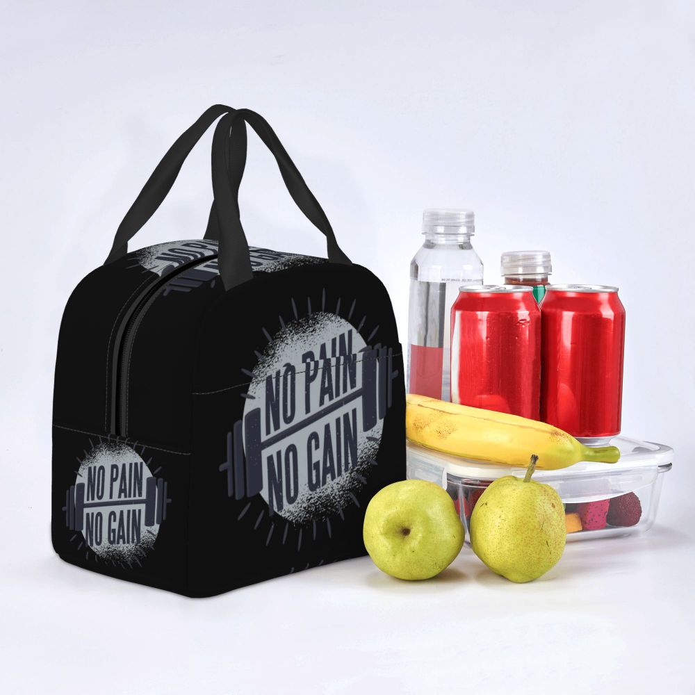 Gym Motivation 
Dumbbell Insulated Lunch Bag for Camping Travel Bodybuilding Leakproof Cooler Thermal Lunch Box Women Children