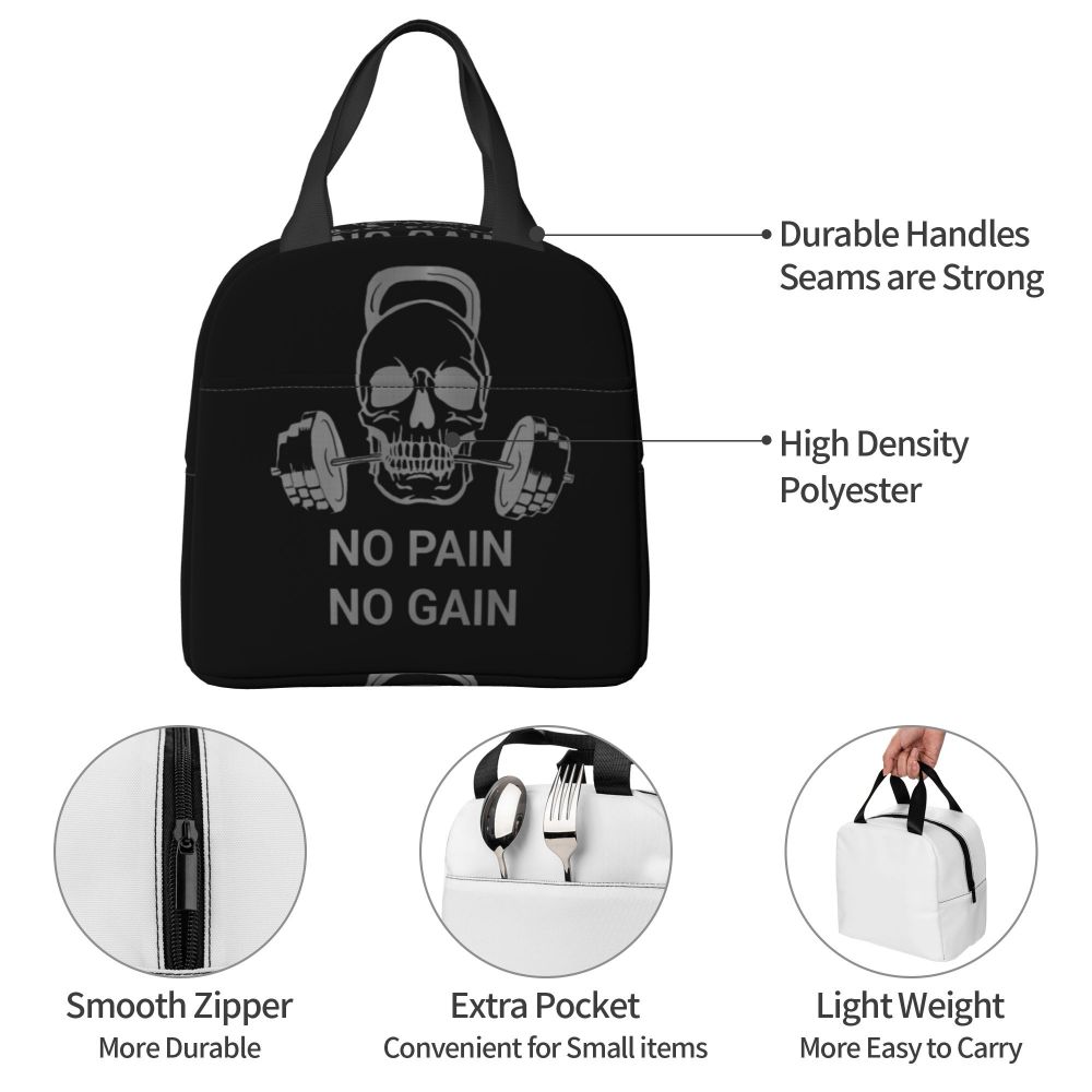 Gym Motivation 
Dumbbell Insulated Lunch Bag for Camping Travel Bodybuilding Leakproof Cooler Thermal Lunch Box Women Children