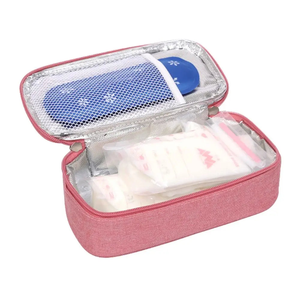 Portable Insulin Cooling Bag Oxford Pill Protector Waterproof Drug Freezer for Diabetes Medicla Cooler Diabetic Pocket.