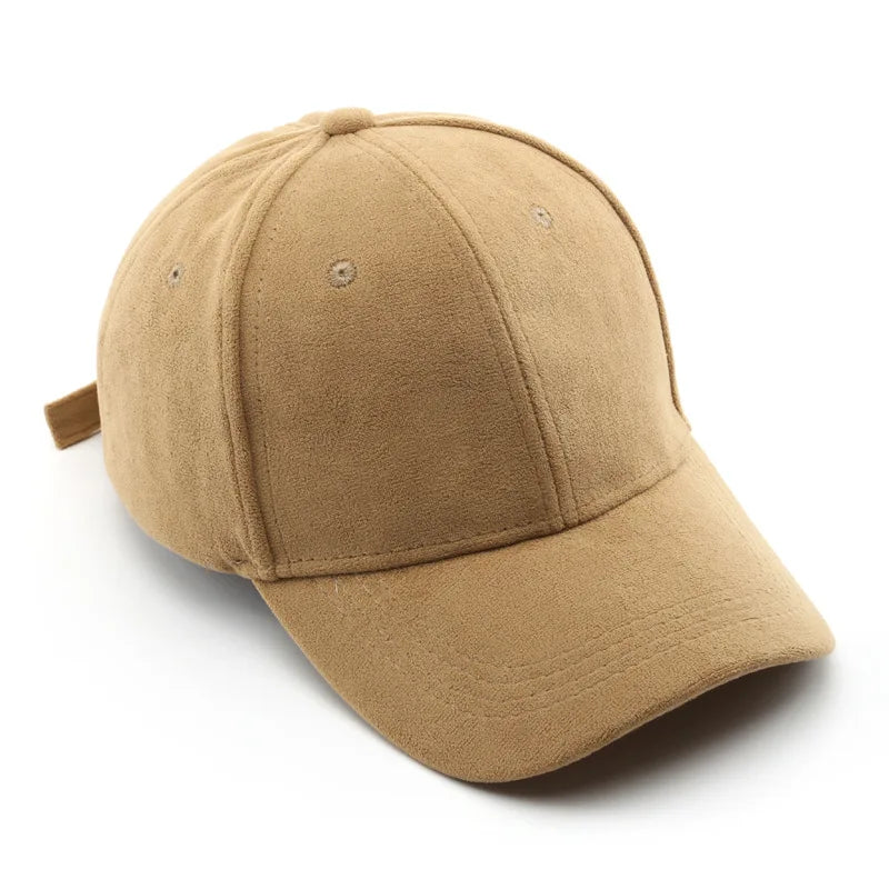 Trendy Cashmere Baseball Cap for Men and Women - Windproof Khaki Outdoor Hat for All Seasons 2024.