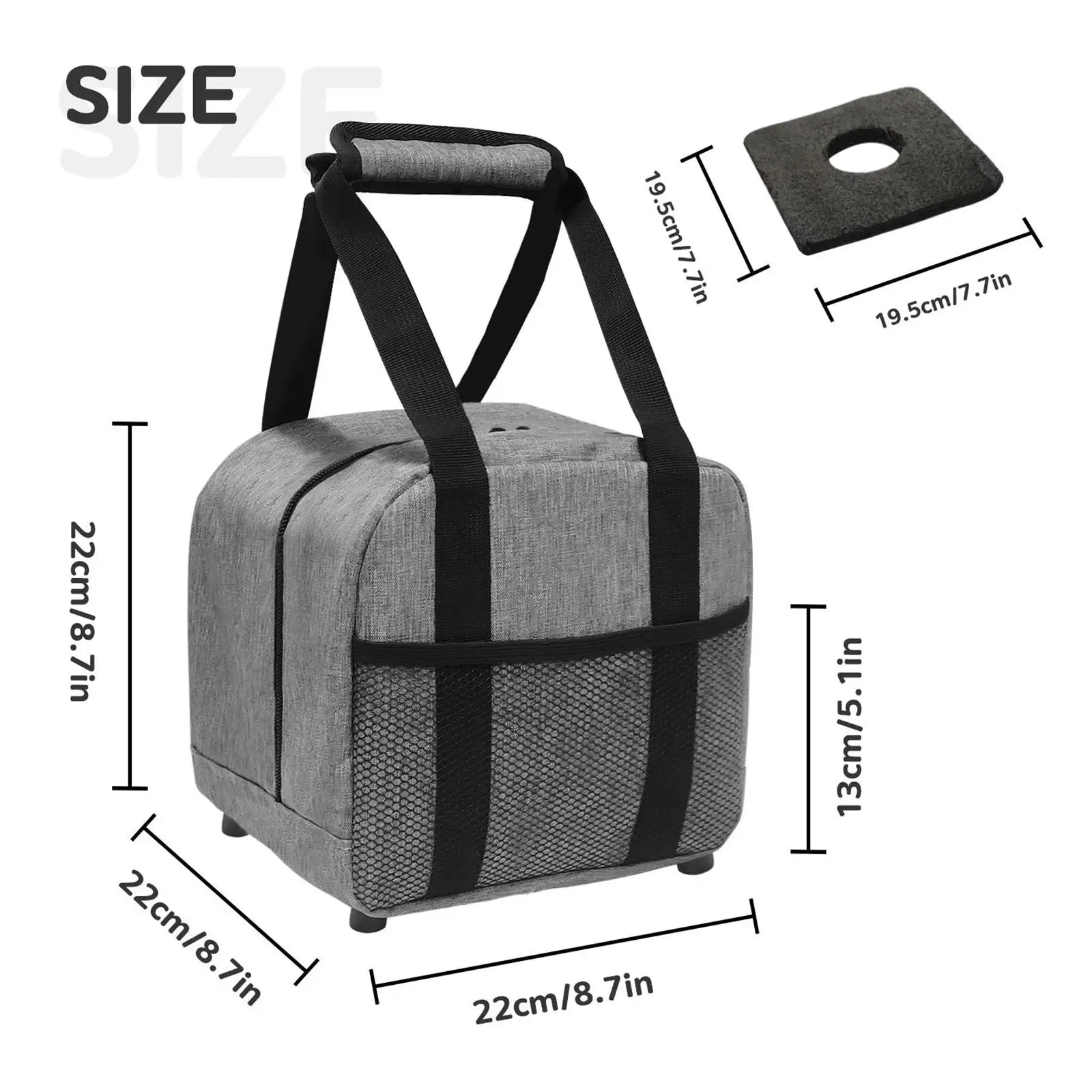 Bowling Ball Bag Padded Bowling Ball Holder for Easy Carrying Bowling Handbag for Gym Women Men Outdoor Sports Bowling Supplies.