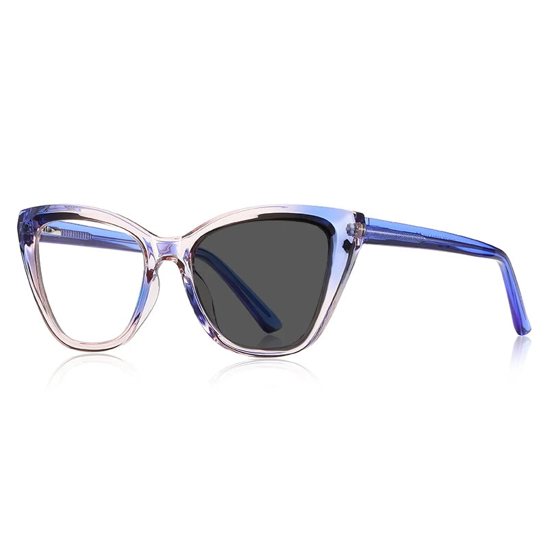 Stylish VKYEE Cat-Eye Reading Glasses for Women with Customizable Photochromic Lenses and Anti-Blue Light Protection PFD2148.