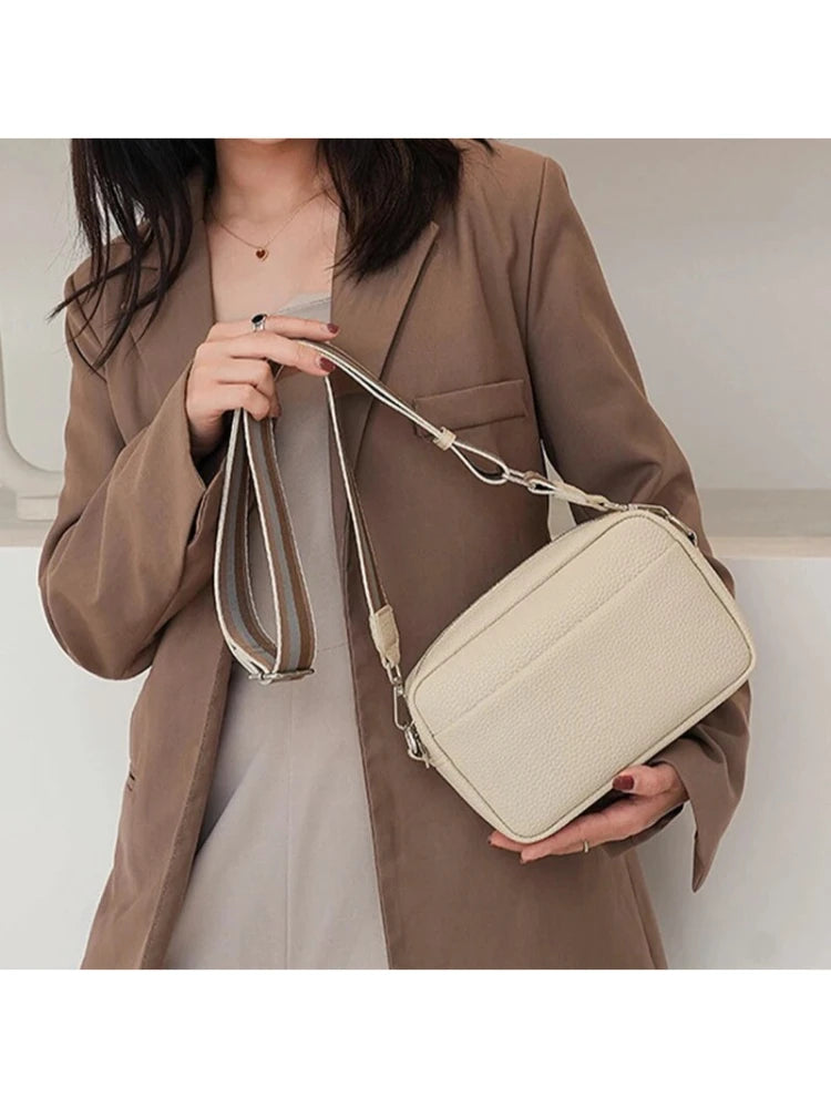 Cross Border Hot Selling Women's Bags For Spring And Summer 2024, New Small Square Bags With Wide Shoulder Straps, Single Should