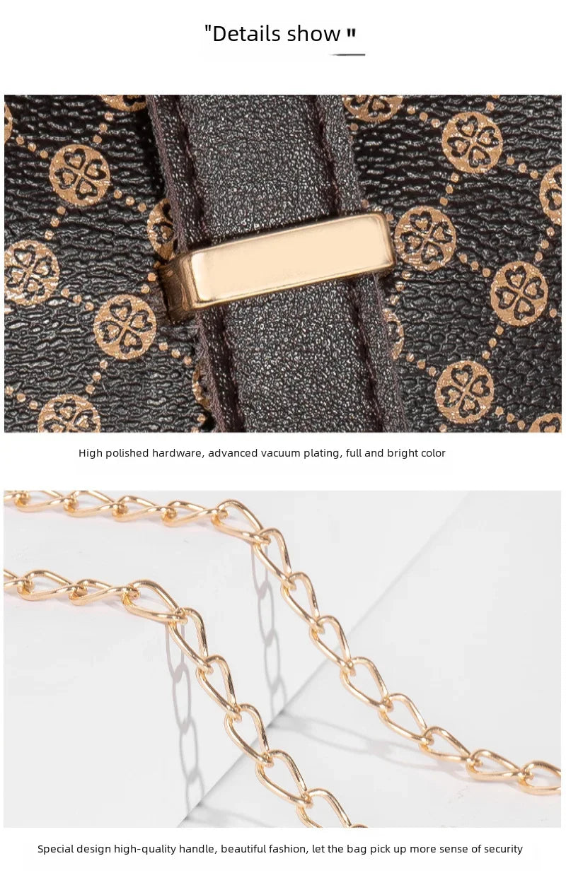 Fashionable Ladies Phone Bag Chain Strap Crossbody Bag Coin Purse Trendy Simple Style Vertical Square Shape Small Size Mobile.