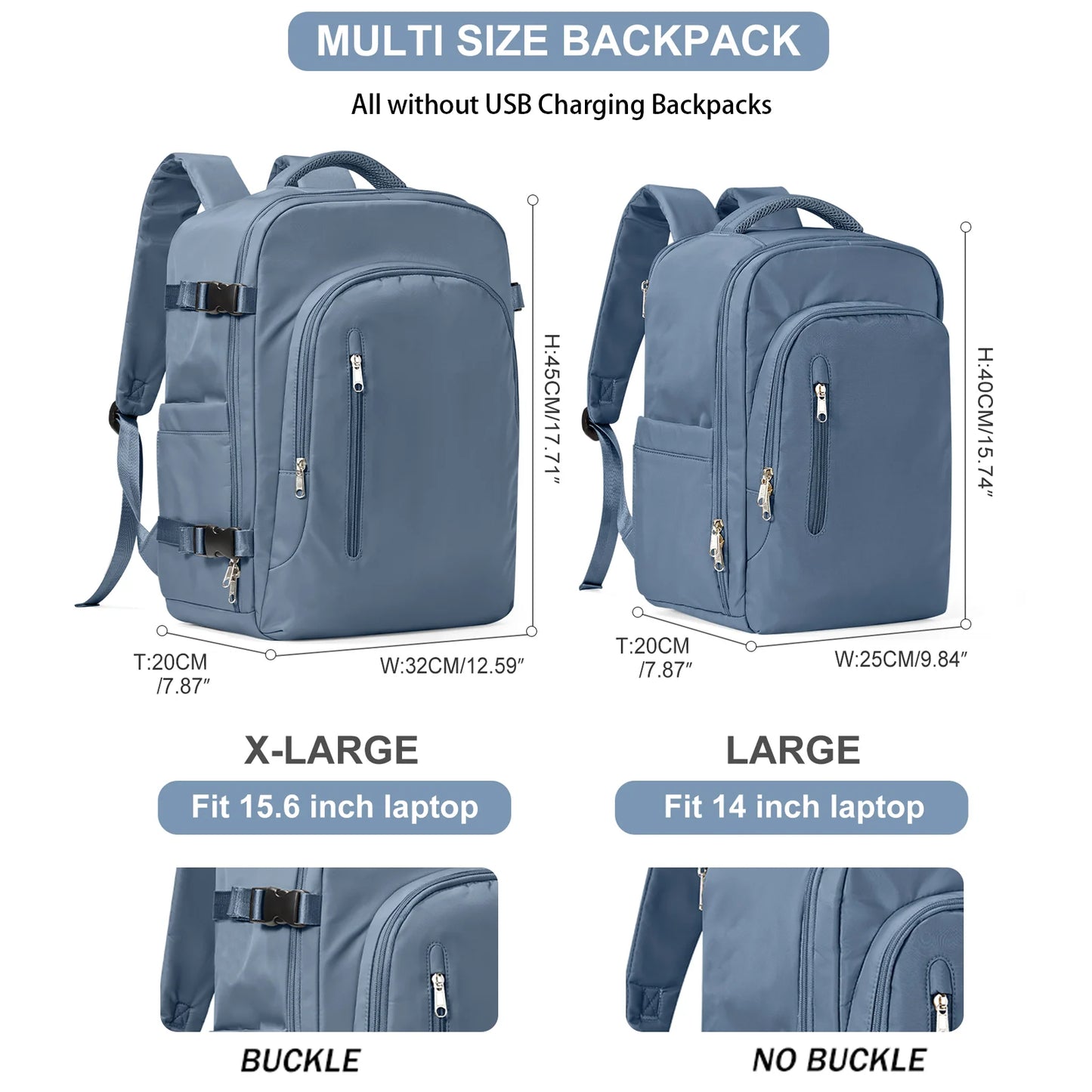 Laptop Bag Travel Backpack for Women Large Capacity Easyjet Carry-Ons 45x36x20 Backpack Ryanair 40x20x25, Men's Cabin Backpack.