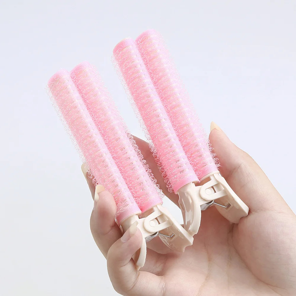 2-Pack Korean Portable Fluffy Hair Clips for Effortless Styling and DIY Curls.