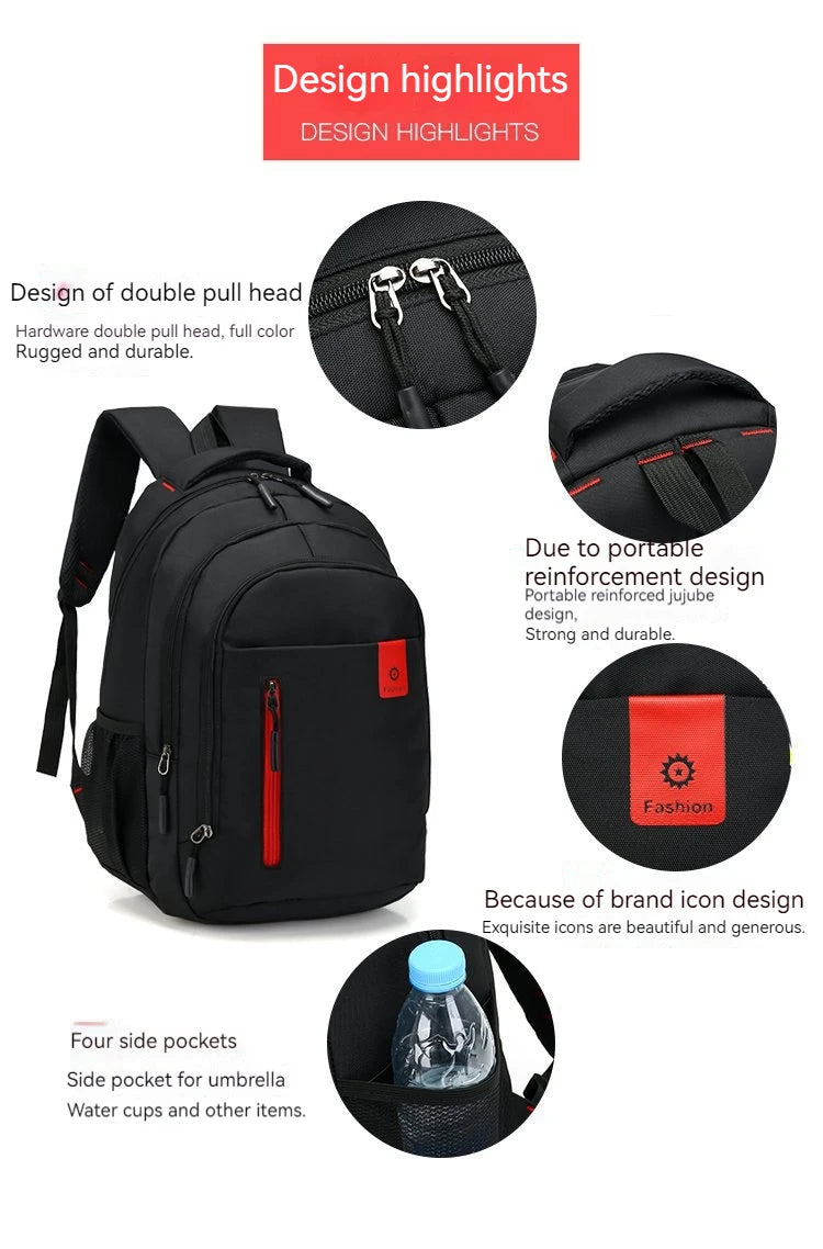 Rilibegan Classic Backpack Big Capacity Fashion Student Back Packs Travel Outdoor Packs Large Back Bags.