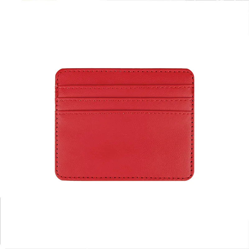 1Pc Pu Leather ID Card Holder Candy Color Bank Credit Card Box Multi Slot Slim Card Case Wallet Women Men Business Card Cover.