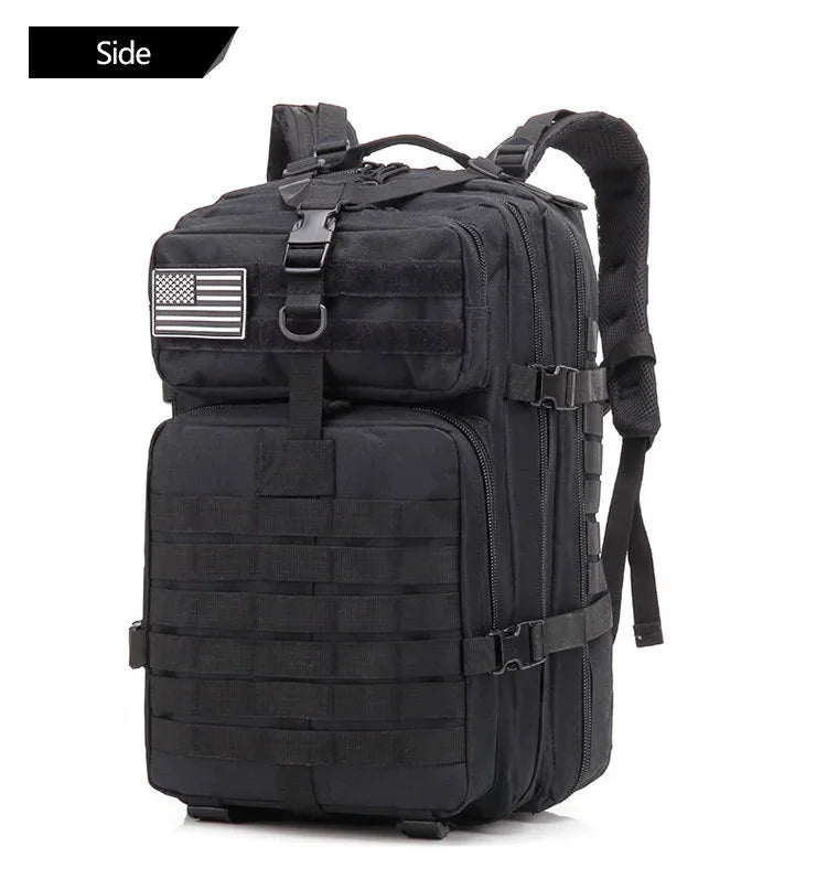 QT&QY 30/45L Man Tactical Backpacks HkingTraveling Bags Survival Outdoor 3P Assault Pack EDC Molle Pack For Trekking Hunting Bag - Elevate Your Body