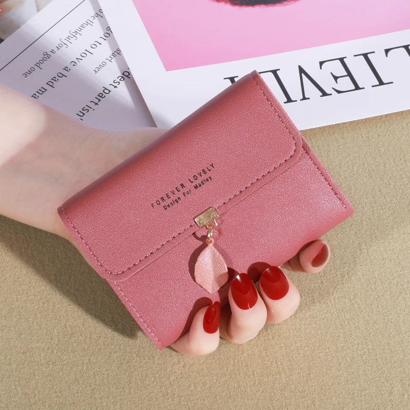 Trifold Clutch Coin Purse, Minimalist Credit Card Holder, Women's Casual Wallet