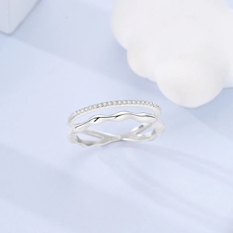 2024 New 925 Silver Ring Rose in Bloom Ring Love Mom Finger Ring Women Mother's Day Fine Jewelry Gift.