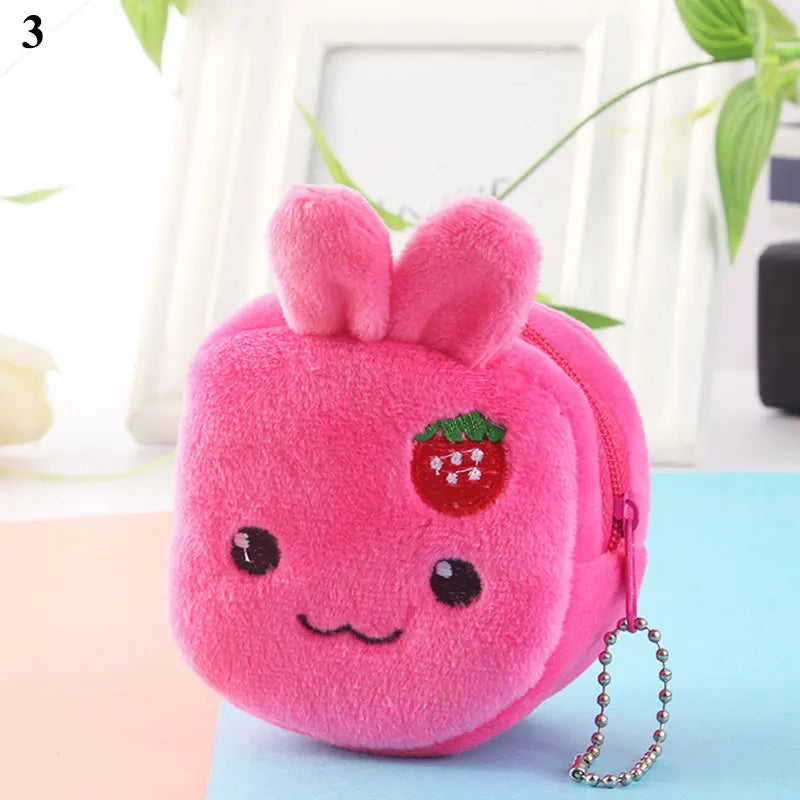 New Japan Cute Plush Snapper Fish Doll Coin Purse Wristlet Bag Cartoon Wallet Mini Zipper Girl Coin Wallet Cable Headset Bag`.