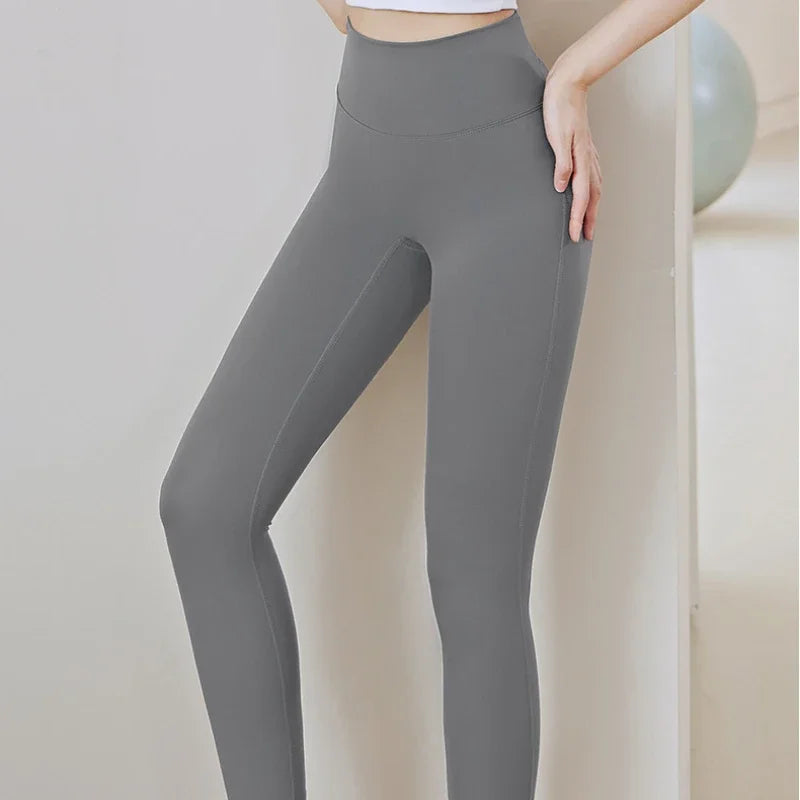 Sexy Open Crotch Push Up Leggings Women High Rise Gym Fitness Sporty Hot Pants Waist Hollow Out Fashion Cloth Erotic Clubwear.